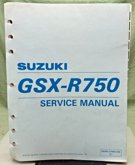 NEW GENUINE SUZUKI 99500-37082-03E GSX-R750 SERVICE MANUAL 1995