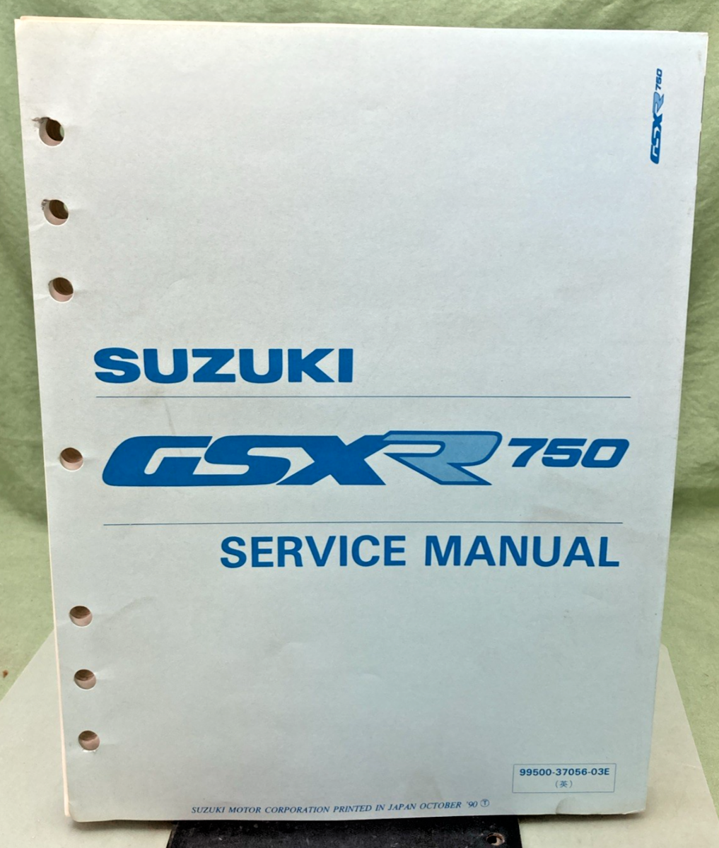 NEW GENUINE SUZUKI 99500-37056-03E GSX-R750 SERVICE MANUAL 1990