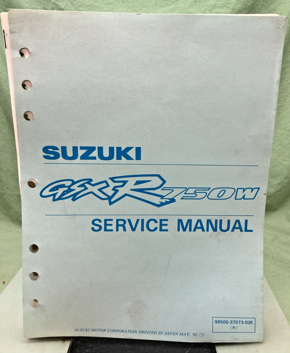 NEW GENUINE SUZUKI 99500-37073-03E GSX-R750W SERVICE MANUAL 1992