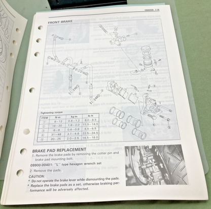 NEW GENUINE SUZUKI 99500-37073-03E GSX-R750W SERVICE MANUAL 1992