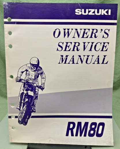 GENUINE SUZUKI 99011-02B76-03A RM80 SERVICE MANUAL 2000