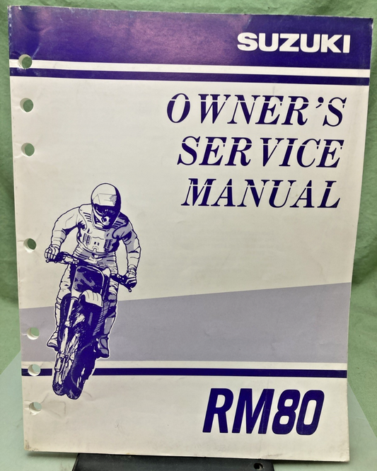 GENUINE SUZUKI 99011-02B75-03A RM80 SERVICE MANUAL 1999