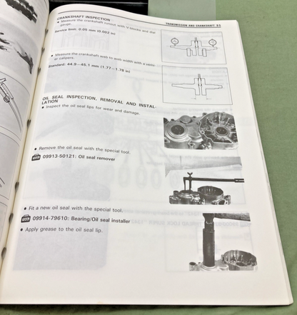 GENUINE SUZUKI 99011-02B74-03A RM80 SERVICE MANUAL 1998