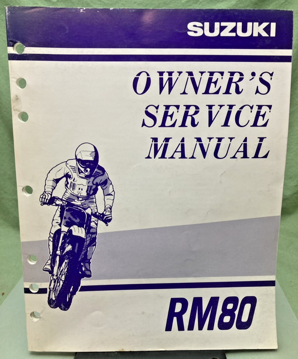 GENUINE SUZUKI 99011-02B74-03A RM80 SERVICE MANUAL 1998