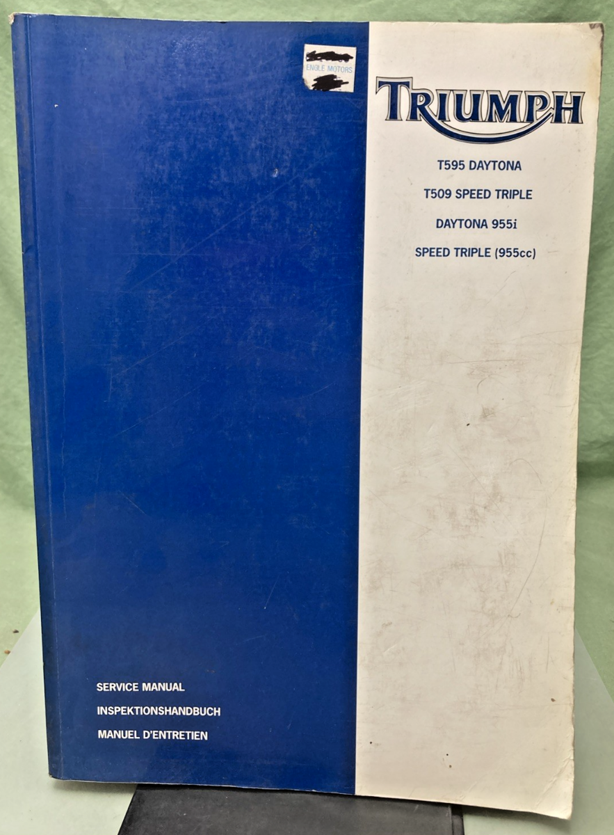 GENUINE TRIUMPH 3850570 DAYTONA AND SPEED TRIPLE SERVICE MANUAL 1998