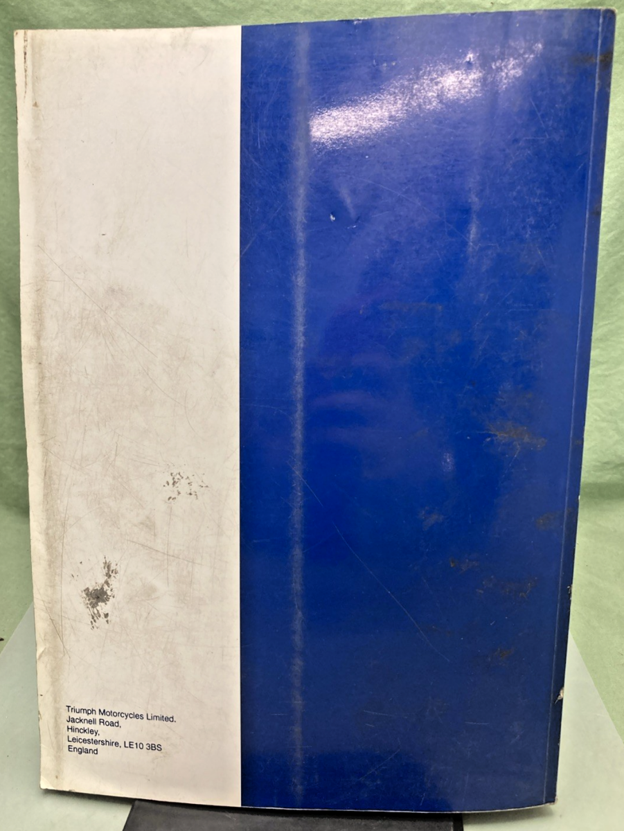 GENUINE TRIUMPH 3851620 SPRINT ST AND RS SERVICE MANUAL 2001