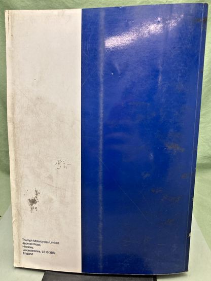 GENUINE TRIUMPH 3851620 SPRINT ST AND RS SERVICE MANUAL 2001