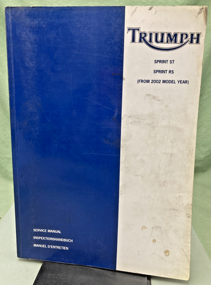 GENUINE TRIUMPH 3851620 SPRINT ST AND RS SERVICE MANUAL 2001