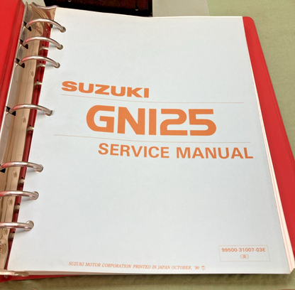 NEW GENUINE SUZUKI 99500-31007-03E GN125 SERVICE MANUAL 1990