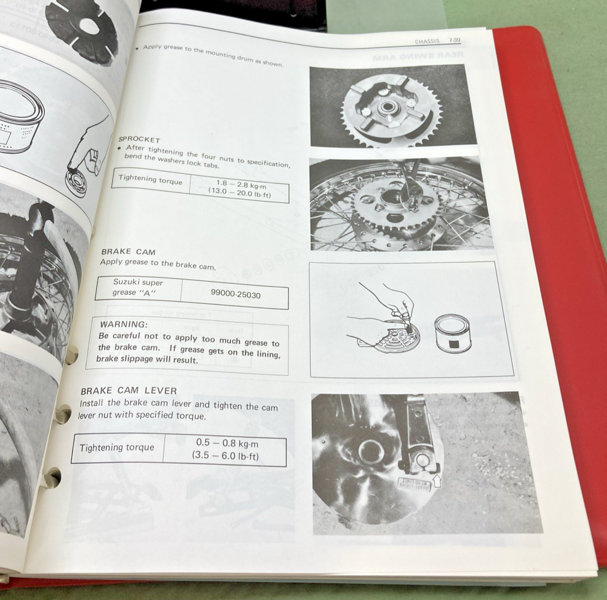 NEW GENUINE SUZUKI 99500-31007-03E GN125 SERVICE MANUAL 1990