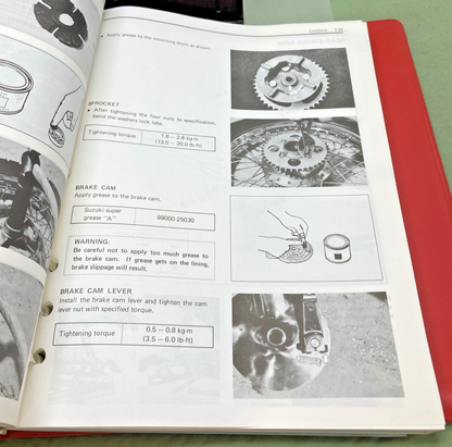 NEW GENUINE SUZUKI 99500-31007-03E GN125 SERVICE MANUAL 1990