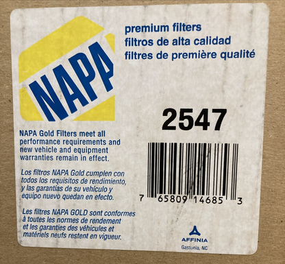 NEW GENUINE NAPA 2547 AIR FILTER