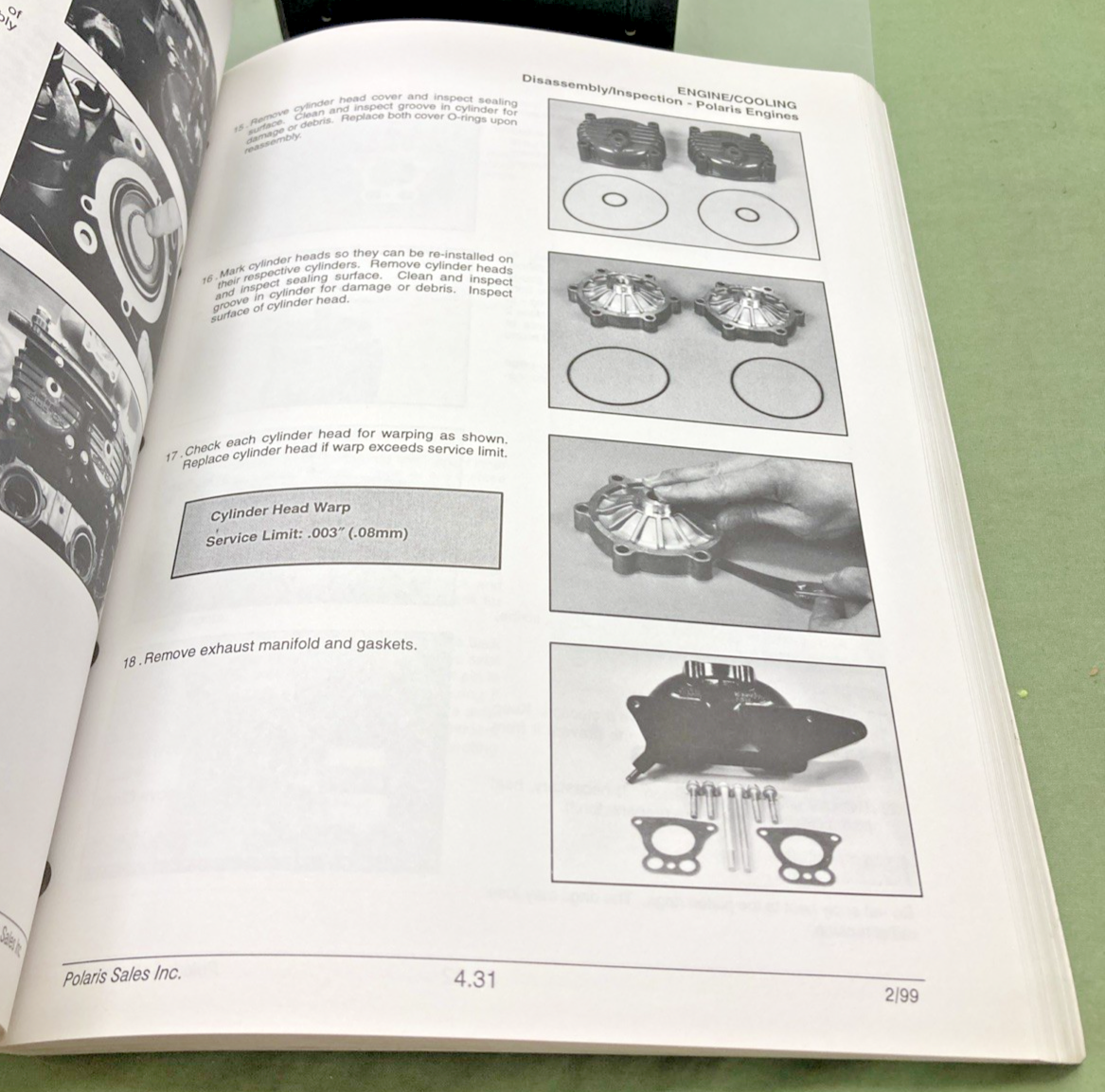 GENUINE POLARIS 9915085 SLH, SLTH, SLX, SLTX, PRO 785 SERVICE MANUAL 1999