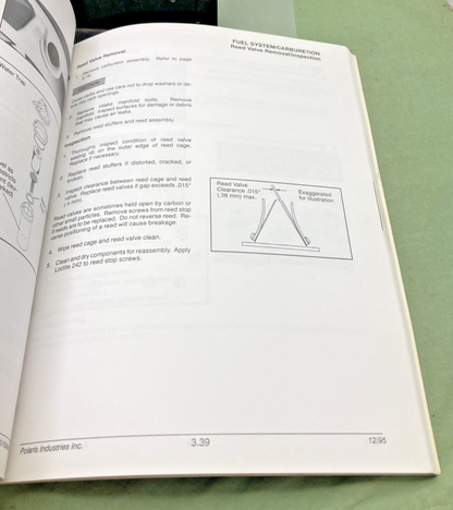 GENUINE POLARIS 9913365 SL/SLT 700 SERVICE MANUAL SUPPLEMENT 1996