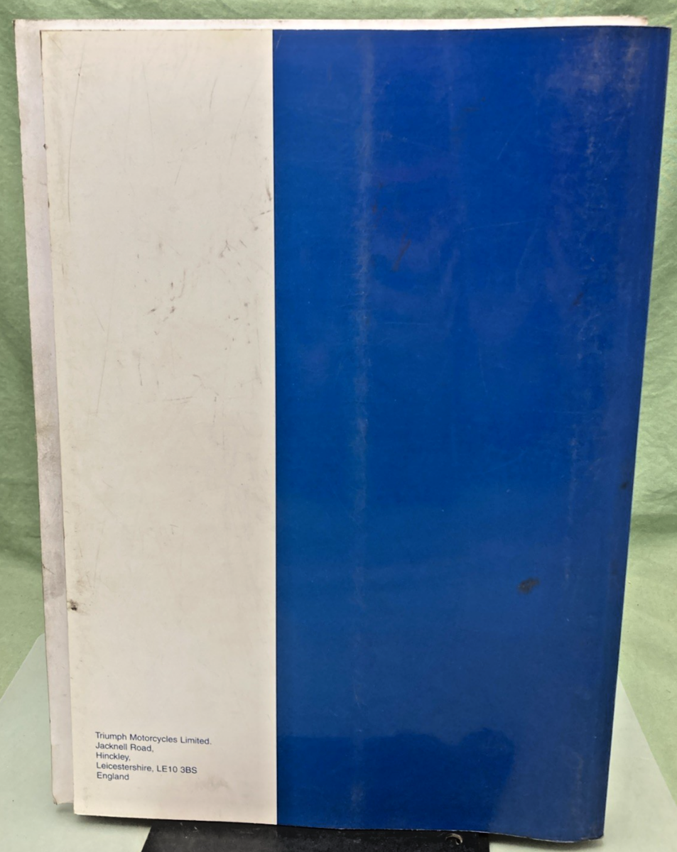 GENUINE TRIUMPH 3851600 TT600 SPEED FOUR SERVICE MANUAL 2003