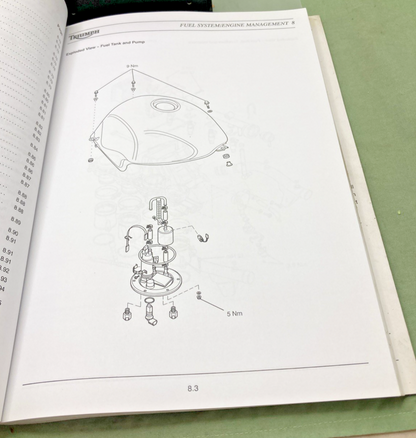GENUINE TRIUMPH 3851600 TT600 SPEED FOUR SERVICE MANUAL 2003