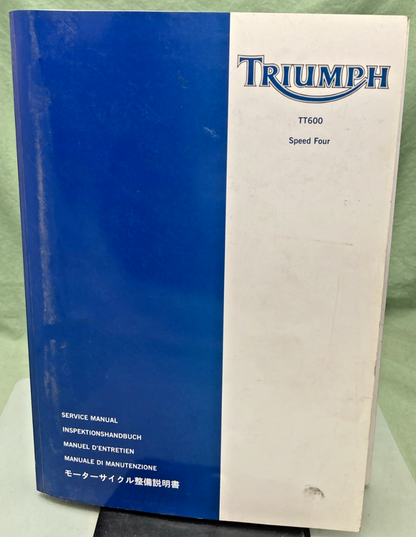 GENUINE TRIUMPH 3851600 TT600 SPEED FOUR SERVICE MANUAL 2003