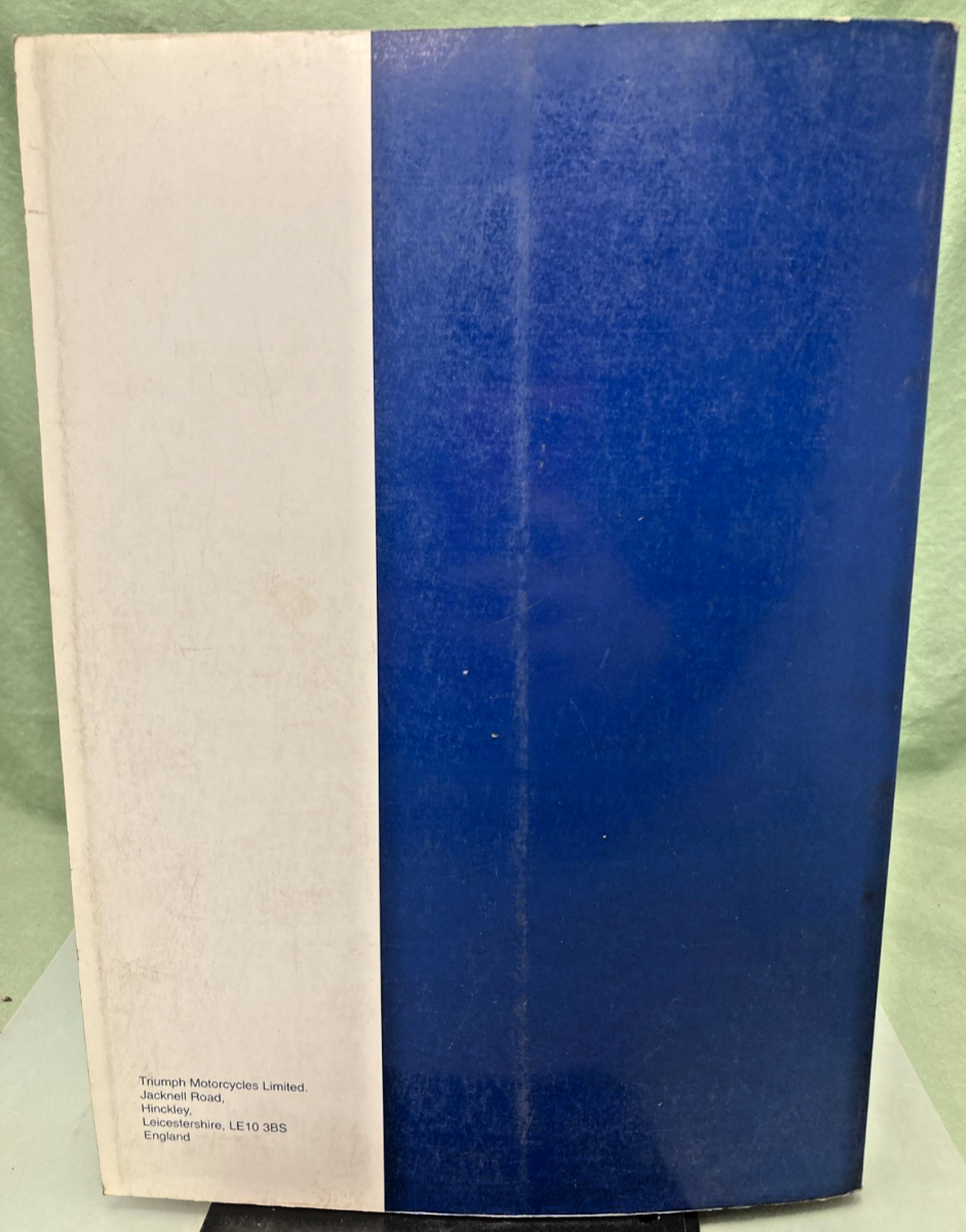 GENUINE TRIUMPH 3850775 TIGER SERVICE MANUAL 1999