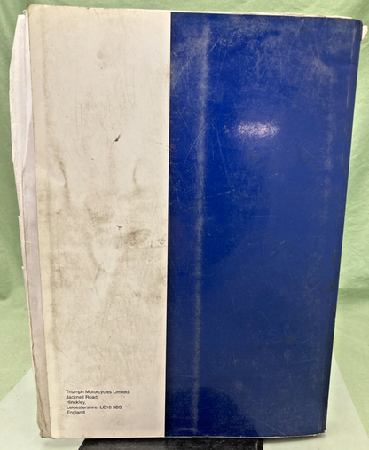 GENUINE TRIUMPH 3857017 TIGER 955CC SERVICE MANUAL 2001