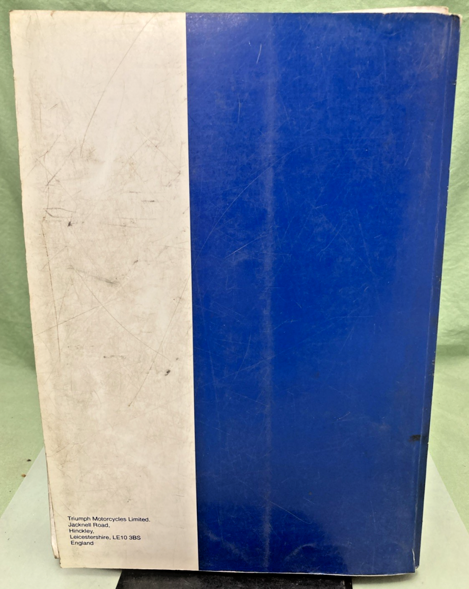 GENUINE TRIUMPH 3851600 TT600 SERVICE MANUAL 2000