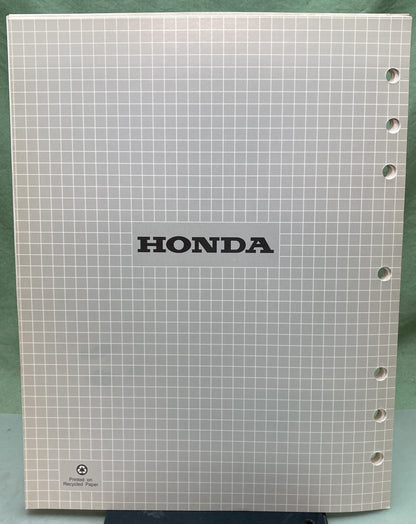 Genuine Honda 61ZB002 EG1400X EG2200X Shop Manual 1983