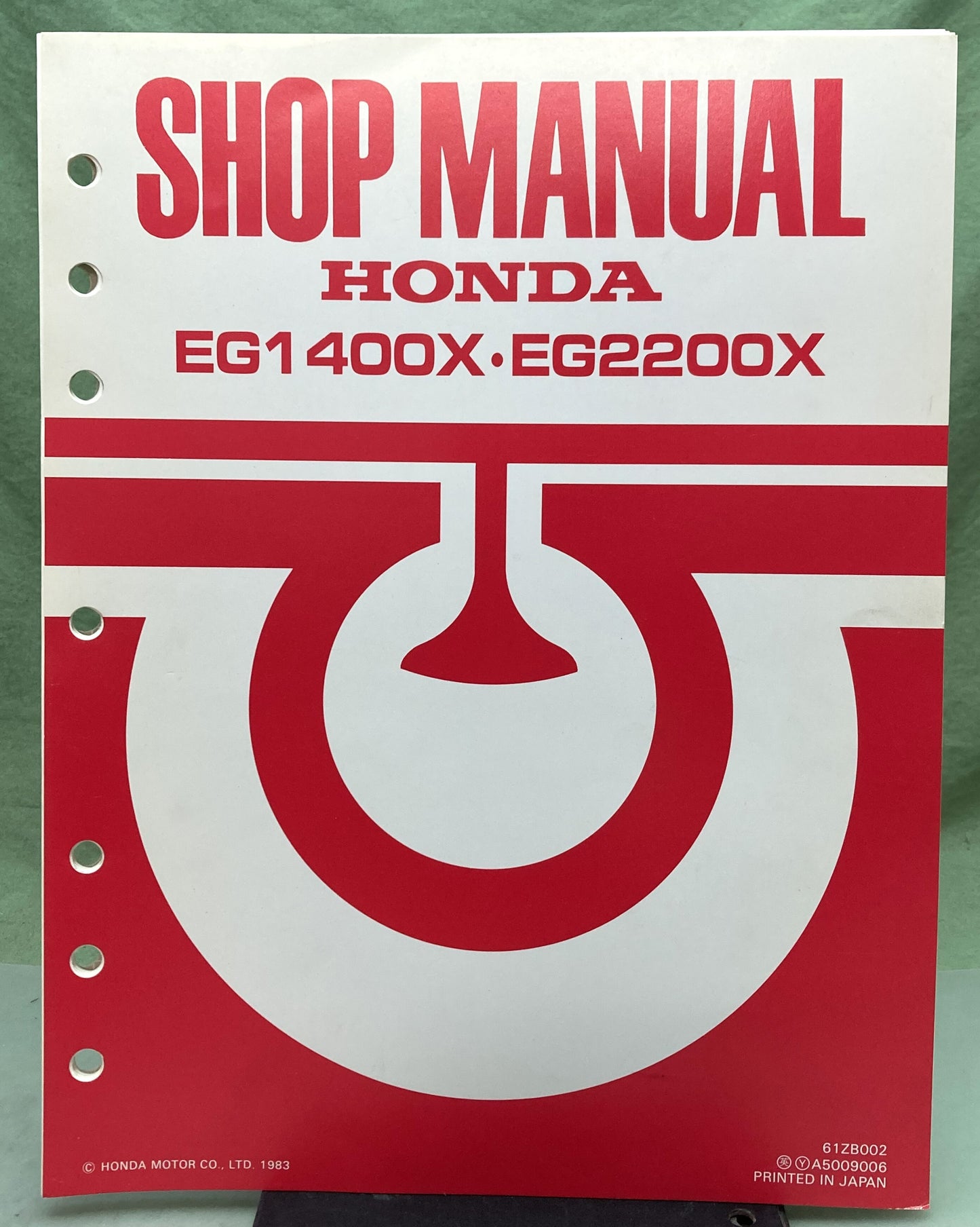 Genuine Honda 61ZB002 EG1400X EG2200X Shop Manual 1983