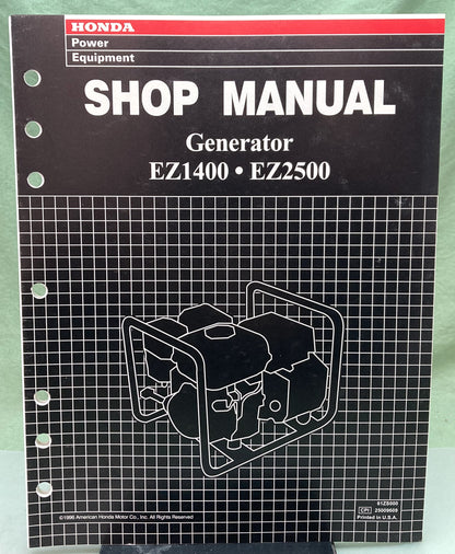 Genuine Honda 61ZS000 EZ1400 EZ2500 Generator Shop Manual 1996