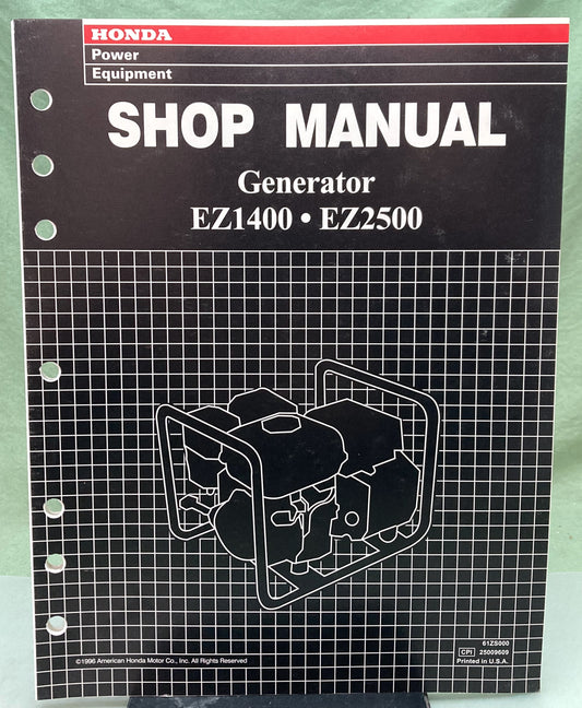 Genuine Honda 61ZS000 EZ1400 EZ2500 Generator Shop Manual 1996