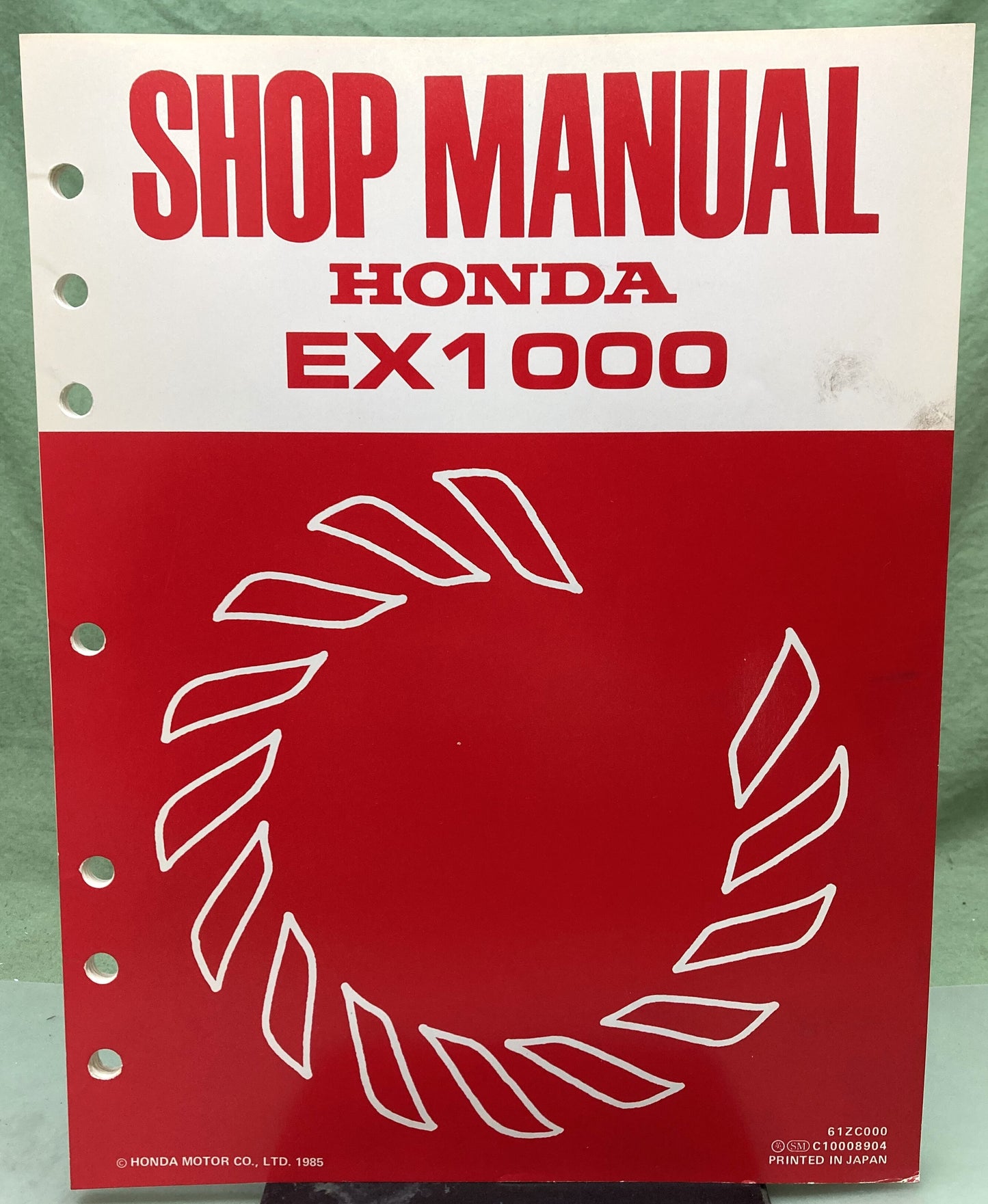 Genuine Honda 61ZC000 EX1000 Generator Shop Manual 1985