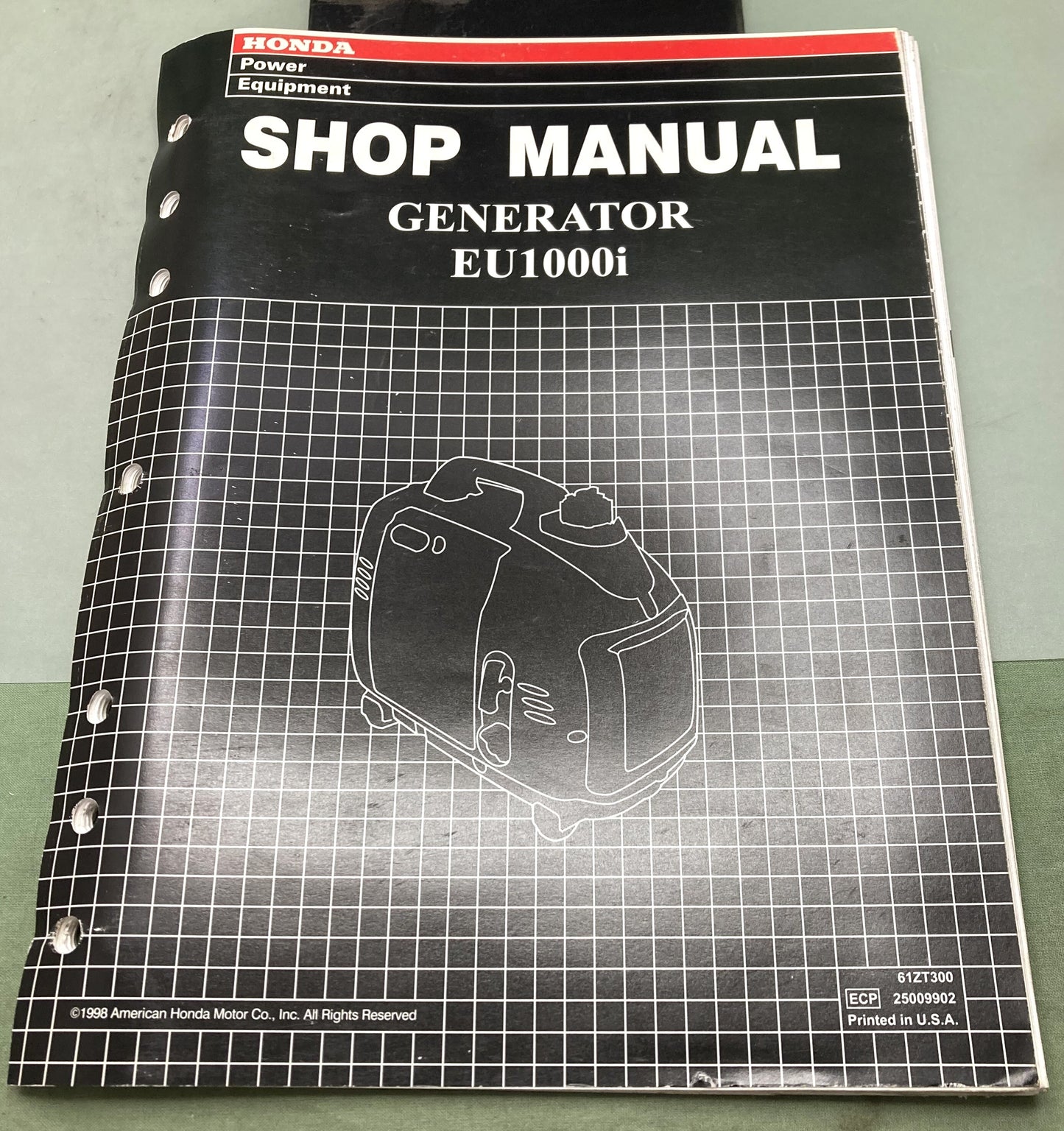Genuine Honda 61ZT300 EU1000i Generator Shop Manual 1998