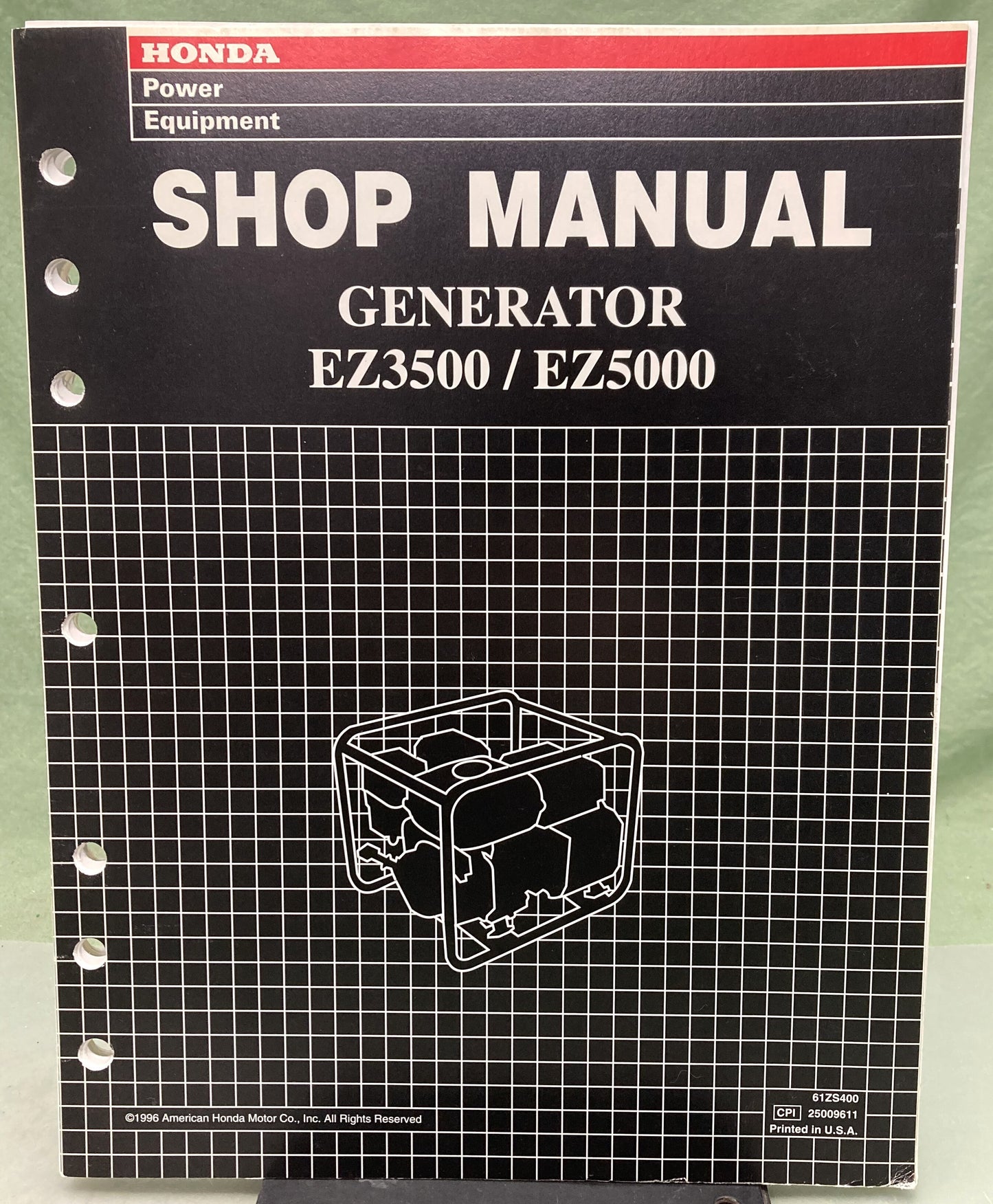 Genuine Honda 61ZS400 EZ3500 EZ5000 Generator Shop Manual 1996