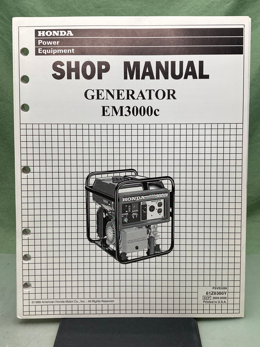 Genuine Honda 61Z0300Y EM3000c Generator Shop Manual 1999