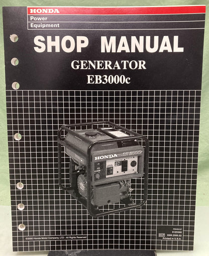 Genuine Honda 61Z0300 EB3000c Generator Shop Manual 2000