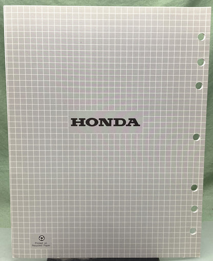 Genuine Honda 61ZB101Y EM1800X EM2500X EB2500X Generator Supp. Shop Manual '95