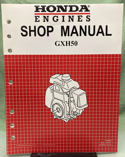 Genuine Honda 61ZM700 GXH50 Shop Manual 1998