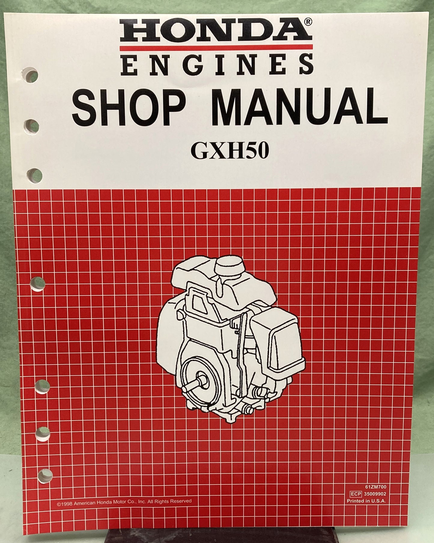Genuine Honda 61ZM700 GXH50 Shop Manual 1998