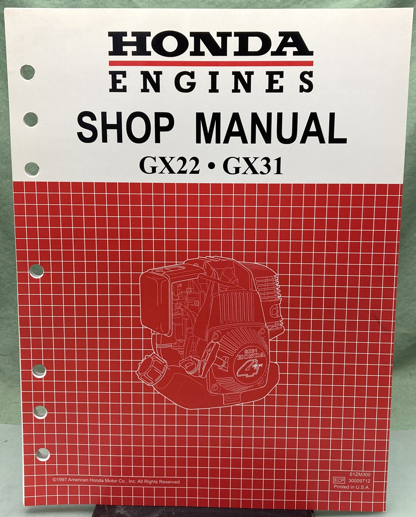 Genuine Honda 61ZM300 GX22/31 Shop Manual 1997