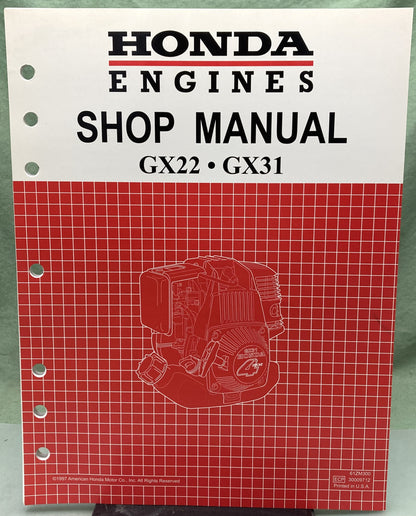 Genuine Honda 61ZM300 GX22/31 Shop Manual 1997