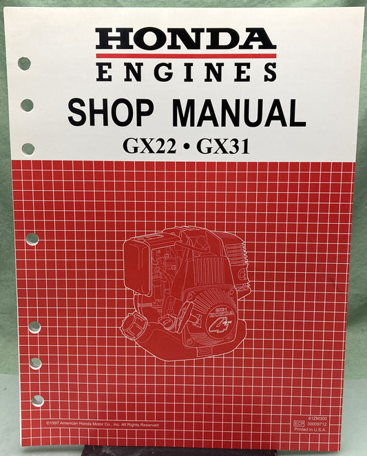Genuine Honda 61ZM300 GX22/31 Shop Manual 1997