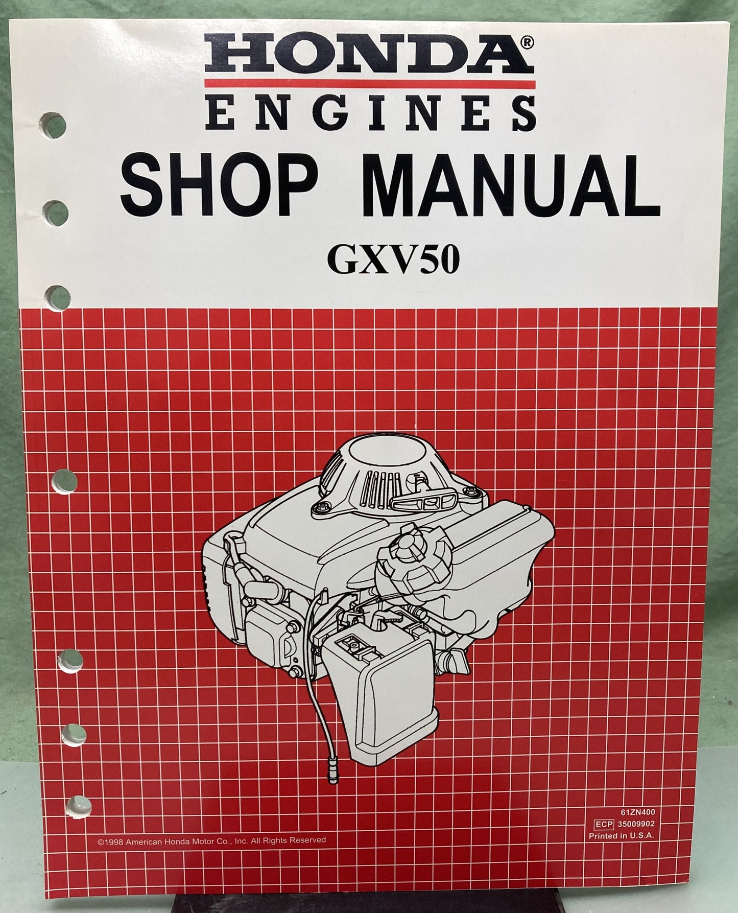 Genuine Honda 61ZN400 GXV50 Shop Manual 1998
