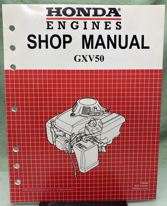 Genuine Honda 61ZN400 GXV50 Shop Manual 1998