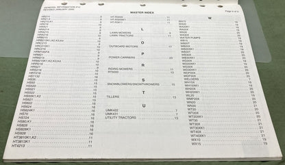 Genuine Honda PTB51141-B Engine Specifications Service Bulletin 2000