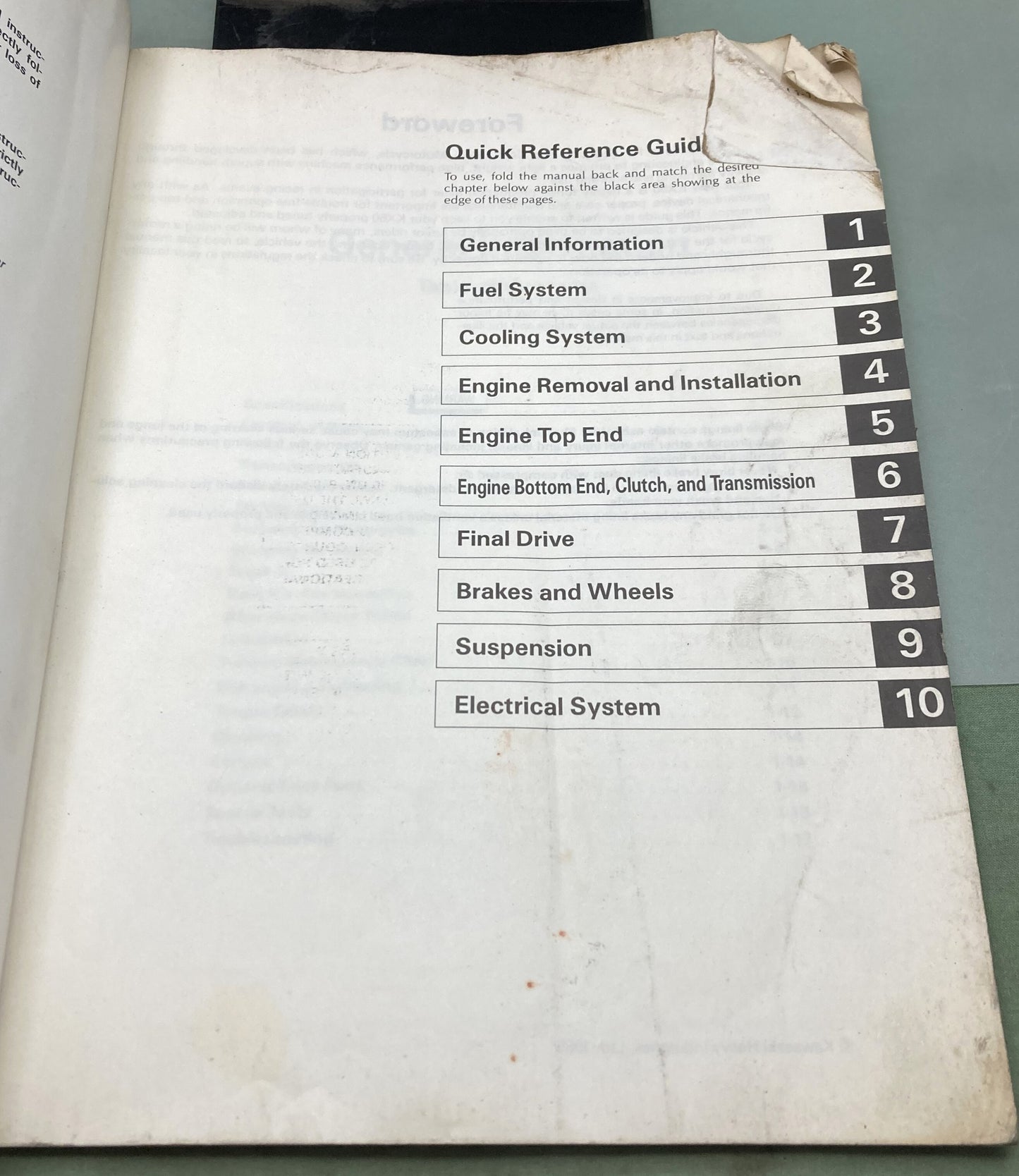 Genuine Kawasaki 99920-1329-01 KX60 Motorcycle Service/Owner's Manual 1985