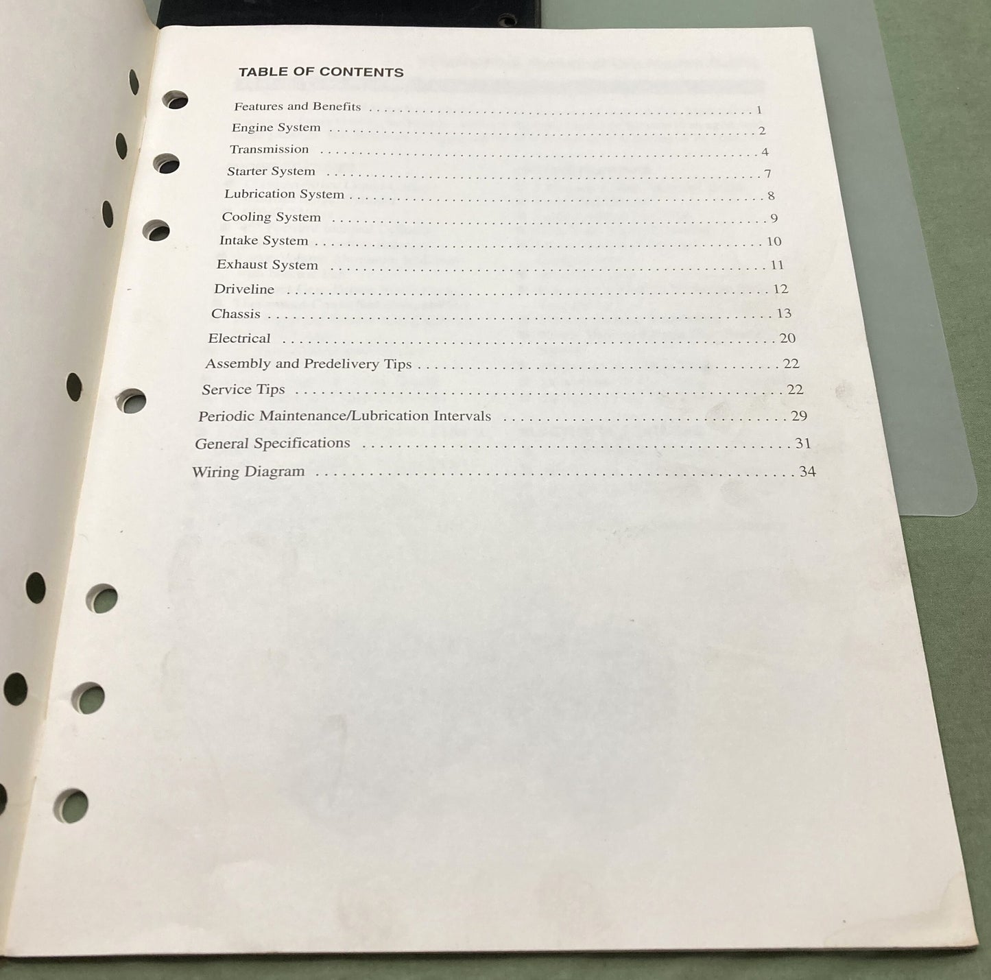 Genuine Yamaha YFM400FWAM Technical Orientation Guide 1999
