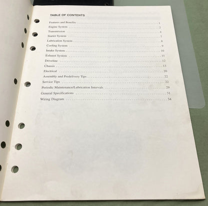 Genuine Yamaha YFM400FWAM Technical Orientation Guide 1999