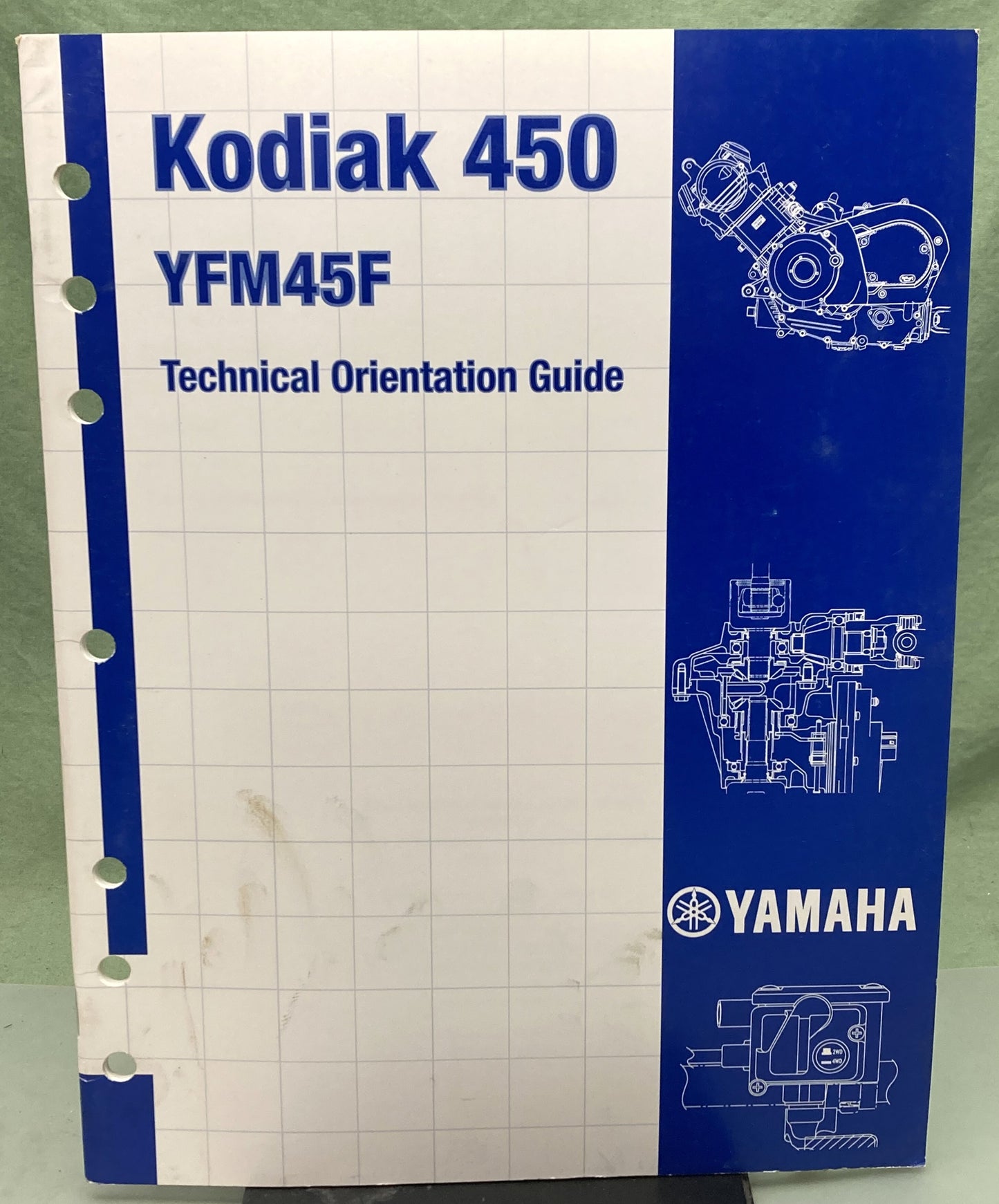 Genuine Yamaha YFM45F Kodiak 450 Technical Orientation Guide 2002