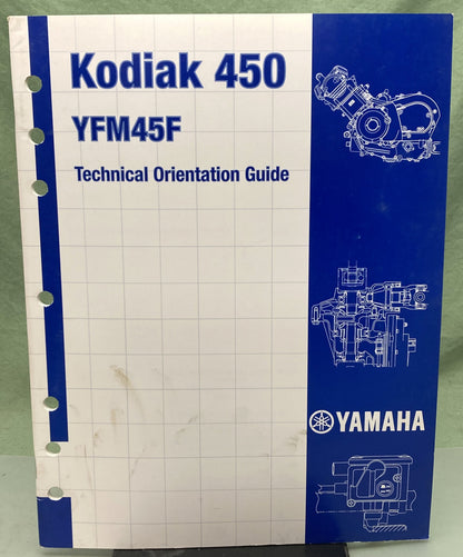 Genuine Yamaha YFM45F Kodiak 450 Technical Orientation Guide 2002
