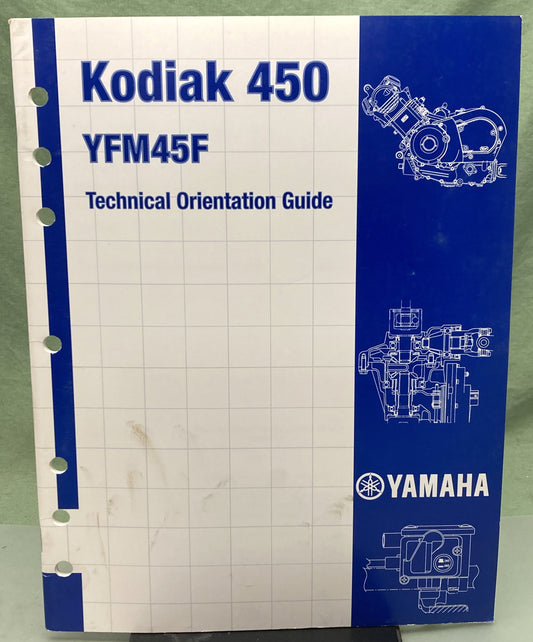 Genuine Yamaha YFM45F Kodiak 450 Technical Orientation Guide 2002