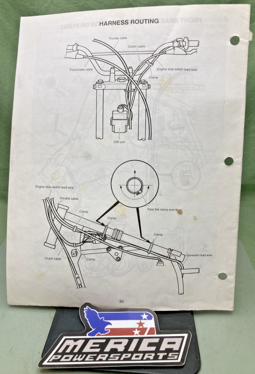 GENUINE SUZUKI 99505-01092-03E DR-Z125K3/LK3 ASSY & PRE-DELIVERY SER. GUIDE '02