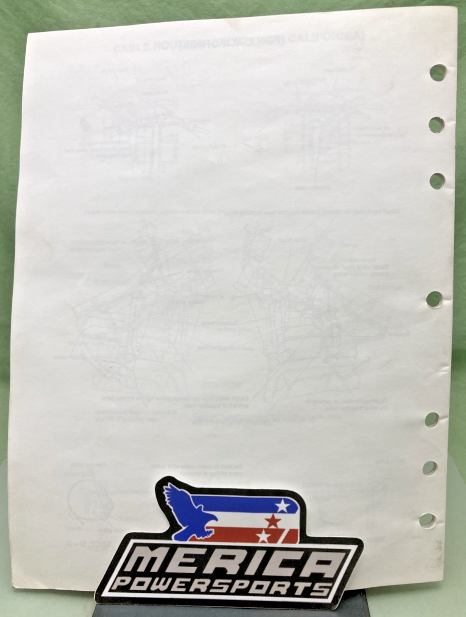 GENUINE SUZUKI 99505-01045-03E DR-Z400EK5 ASSY AND PRE-DELIVERY SERVICE GUIDE 04